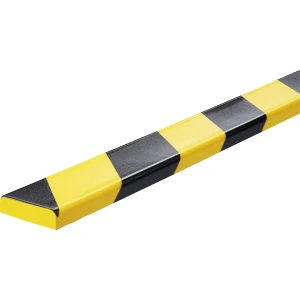 DURABLE Flächenschutzprofil, Typ S10, 1-m-Profil, BxH 40 x 10 mm, gelb / schwarz, ab 5 Stk