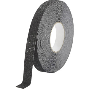 DURABLE Fita antiderrapante DURALINE® GRIP+ , largura 25 mm, preto, Fita antiderrapante DURALINE® GRIP+, largura 25 mm, preto. Para melhorar a