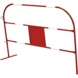 PROCITY Grade de barreira Eco, aço , CxA 1500 x 1000 mm, embalagem de 10 unid., vermelho/branco, Grade de barreira Eco, aço, CxA 1500 x 1000 mm,