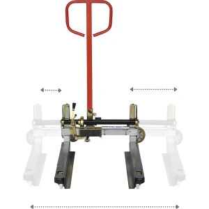 Flexi-Hubwagen Palbac, breitenverstellbar, Tragfähigkeit 750 kg, Gabellänge 1025 mm kaiserkraft