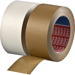 Papier-Packband Premium, tesa® 4313 PV12, VE 24 Rollen, braun, Bandbreite 75 mm, ab 10 VE