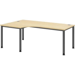 VIOLA - Freiformtisch, HxBxT 760 x 2000 x 1200 mm, graphit / Ahorn kaiserkraft