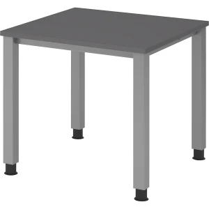 eurokraft pro RENATUS - Secretária , estrutura de 4 pés, largura 800 mm, cinza alumínio/grafite, RENATUS - Secretária, estrutura de 4 pés, largura 800