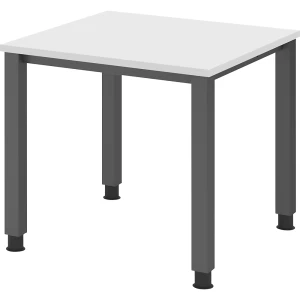 eurokraft pro RENATUS - Secretária , estrutura de 4 pés, largura 800 mm, grafite/branco, RENATUS - Secretária, estrutura de 4 pés, largura 800 mm,