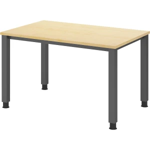 eurokraft pro RENATUS - Secretária , estrutura de 4 pés, largura 1200 mm, grafite/ácer, RENATUS - Secretária, estrutura de 4 pés, largura 1200 mm,
