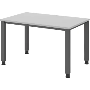 eurokraft pro RENATUS - Secretária , estrutura de 4 pés, largura 1200 mm, grafite/cinzento claro, RENATUS - Secretária, estrutura de 4 pés, largura