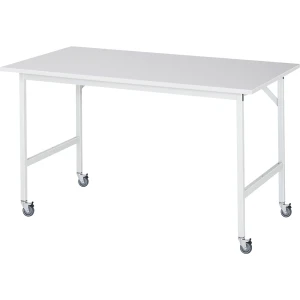 Arbeitstisch, fahrbar, Melaminplatte, Stärke 22 mm, 30 x 30 mm, BxTxH 1500 x 800 x 900 mm kaiserkraft