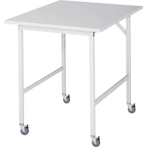 Arbeitstisch, fahrbar, Melaminplatte, Stärke 22 mm, 30 x 30 mm, BxTxH 750 x 1000 x 900 mm kaiserkraft