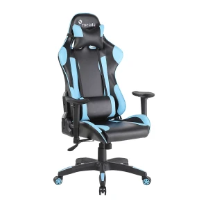 Bürostuhl Gaming, Wippmechanik mit Gegengewichteinstellung, schwarz/blau kaiserkraft