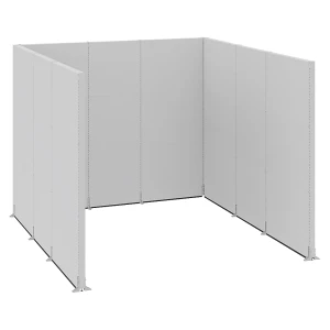 Akustik-Stellwand, Industrie, Komplettmodule, LxBxH 3730 x 3630 x 3000 mm kaiserkraft