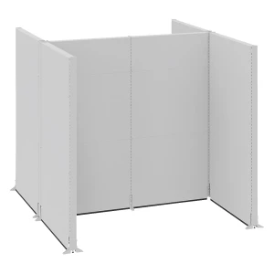 Akustik-Stellwand, Industrie, Komplettmodule, LxBxH 2900 x 2670 x 2500 mm kaiserkraft