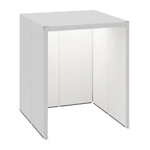 kaiserkraft Cabina aberta, escritório/indústria, CxLxA 2230 x 2130 x 2610 mm, Cabina aberta, escritório/indústria, CxLxA 2230 x 2130 x 2610 mm.
