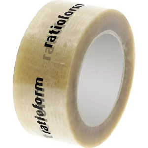 PET-Paketband, individuell bedruckt, VE 36 Rollen, Druck 1-farbig, transparent, ab 6 VE kaiserkraft