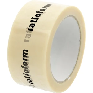 PVC-Klebeband, individuell bedruckt, VE 36 Rollen, Druck 1-farbig, transparent kaiserkraft