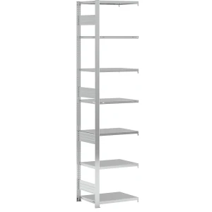 eurokraft pro Schwerlast-Steckregal, doppelseitig, HxBxT 3000 x 750 x 600 mm, verzinkt, Anbauregal