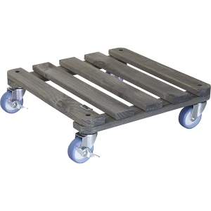 Wagner Suporte de rodas para plantas VINTAGE , capacidade de carga 150 kg, CxL 400 x 400 mm, cinzento esverdeado, Suporte de rodas para plantas
