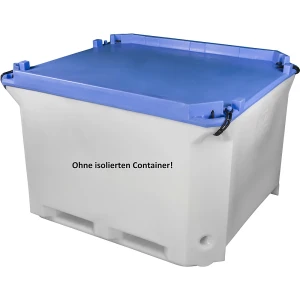 Deckel, für isolierte Container, LxBxH 1230 x 1030 x 100 mm, blau kaiserkraft