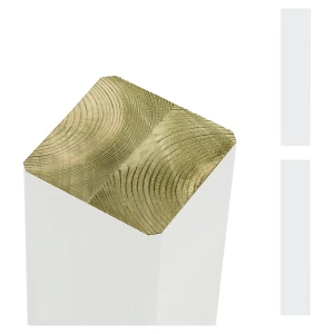 Premium Leimholzpfosten, 90 x 90 mm, Höhe 2380 mm, weiß kaiserkraft
