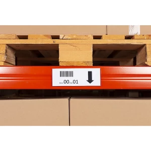 kaiserkraft Porta-etiquetas, parte frontal alargada, embalagem de 50 unid., LxA 210 x 60 mm, autocolante, Porta-etiquetas, parte frontal alargada,