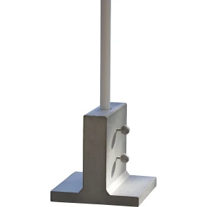 kaiserkraft Suporte de guarda-sol em T, AxLxP 300 x 300 x 300 mm, betão encerado, Suporte de guarda-sol em T, AxLxP 300 x 300 x 300 mm, betão