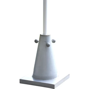 Schirmständer PYLON, HxBxT 400 x 300 x 300 mm, Beton gewachst kaiserkraft