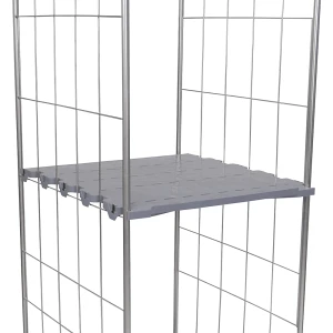 Hygiene-Zwischenboden, Länge 710 mm, B 812 mm, grau, 2-seitig kaiserkraft