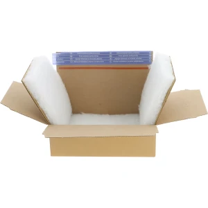 ratioform PET-Schaumverpackung, 100% recycelt, Faltbodenschachtel, Innenmaße 150 x 200 x 50 mm, VE 100 Stk