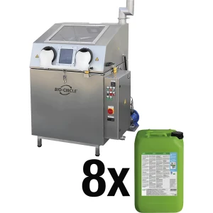 Teilewaschmaschine Turbo 800 Set, mit 8 x 20 l BIO-CIRCLE L EVO, aus Edelstahl