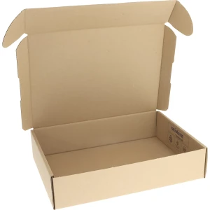Klappbox DHL-Kleinpaket, 1-wellig, braun, Innenmaß 332 x 242 x 75 mm, VE 35 Stk kaiserkraft