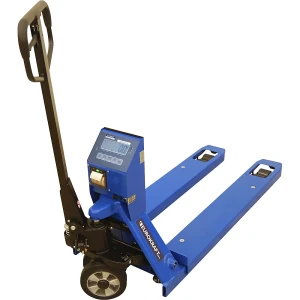 eurokraft pro Carro de elevação de paletes com balança , capacidade de carga 2200 kg incl. impressora, intervalo numérico de 500 g, Carro de elevação