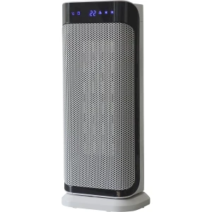 kaiserkraft Aquecedor cerâmico PTC com display, 2000 W, CxLxA 126 x 170 x 409 mm, Aquecedor cerâmico PTC com display, 2000 W, CxLxA 126 x 170 x 409