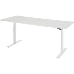 eurokraft pro ESD-Arbeitstisch, elektrisch höhenverstellbar, Höhe 650 - 1300 mm, BxT 2000 x 800 mm