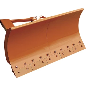 Eichinger Limpa-neves para empilhador , com relhas dobráveis de mola, largura da placa 2100 mm, laranja, Limpa-neves para empilhador, com relhas