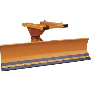 Eichinger Lâmina de neve para empilhadora , com barra raspadora de poliuretano, largura da placa 1800 mm, laranja, 200 x 80 mm, Lâmina de neve para