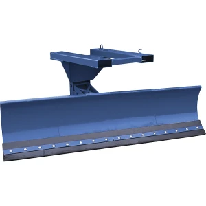 Eichinger Lâmina de neve para empilhadora , com relhas dobráveis de mola, largura da placa 2100 mm, azul genciana, 200 x 80 mm, Lâmina de neve para