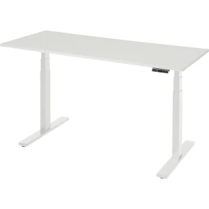 RAU Arbeitstisch, elektrisch höhenverstellbar - Tragkraft 100 kg, 650 - 1300 mm, BxT 1500 x 700 mm, Melaminplatte