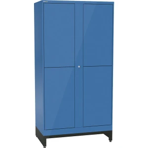 LISTA E-Multicabinet Fächerschrank, Erweiterungsmodul, HxBxT 1970 x 1000 x 580 mm, 2 x 2 Fächer, lichtblau