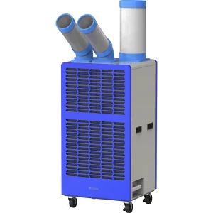kaiserkraft Ar condicionado industrial 15.000 BTU, para divisões até 38 m², cinzento/azul, Ar condicionado industrial 15.000 BTU, para divisões até 38