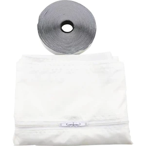 kaiserkraft Vedação de janela para porta de varanda, AxLxP 5600 x 390 x 3 mm, branco, Vedação de janela para porta de varanda, AxLxP 5600 x 390 x 3