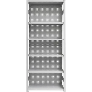 eurokraft pro Rückwand, aus Stahl, HxB 2000 x 1300 mm, lichtgrau