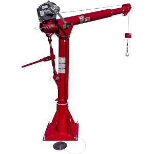Thern Davit-Kran, tragbar, Hubhöhe max. 2159 mm, Tragfähigkeit 540 kg
