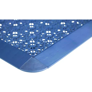 Miltex Kunststoff-Bodenfliese Yoga Easy Event, Belastbarkeit 220 t/m², LxB 300 x 55 mm, blau, Abschlussleisten, VE 10 Stk