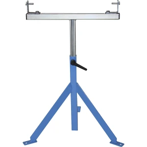 Dreibein-Stütze, für Leicht-Rollenbahnen, blau, Bahn-B 300 mm, H 680 - 1100 mm kaiserkraft