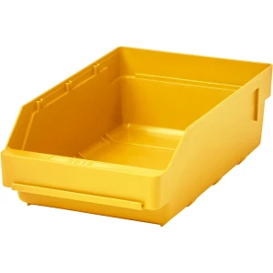 STEMO Regalkasten aus hochschlagfestem Polypropylen, gelb, LxBxH 300 x 180 x 95 mm, VE 20 Stk