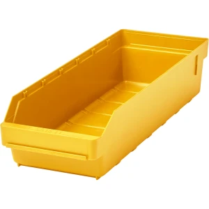 STEMO Regalkasten aus hochschlagfestem Polypropylen, gelb, LxBxH 500 x 180 x 110 mm, VE 20 Stk