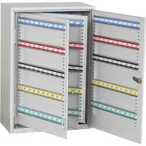 Schlüsselschrank, 250 Haken, HxBxT 550 x 380 x 205 mm, lichtgrau kaiserkraft