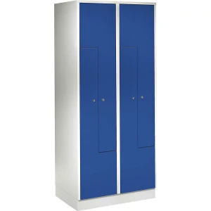 Wolf Z-Spind München, 2 Abteile, B 800 mm, Türen enzianblau