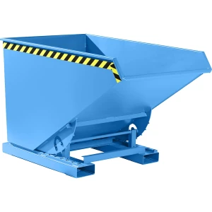 eurokraft pro Kippbehälter inkl. Abrollmechanismus, Volumen 1,2 m³, LxBxH 1720 x 1070 x 1103 mm, blau
