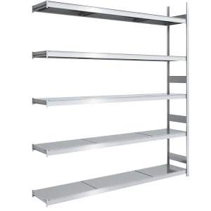 hofe Großfach-Steckregal mit Stahlböden, Höhe 3000 mm, Fachbodenbreite 2500 mm, Fachbodentiefe 500 mm, Anbauregal