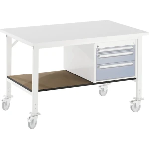 RAU Prateleira em baixo , para mesa - LxP 2000 x 800 mm, prateleira LxP 1890 x 595 mm, Prateleira em baixo, para mesa - LxP 2000 x 800 mm, prateleira